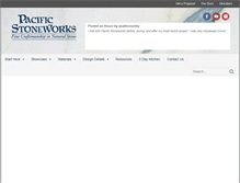 Tablet Screenshot of pacificstoneworks.net